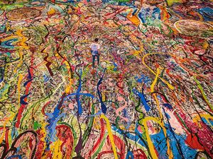 Keren! Lukisan Kanvas Terbesar di Dunia Ini Dibikin untuk Amal