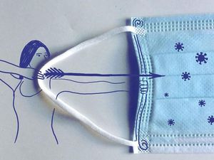 Seniman Ini Sulap Masker Jadi Karya Seni Kreatif