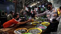 Operasi Tertib Masker Sasar Pasar Muara Angke