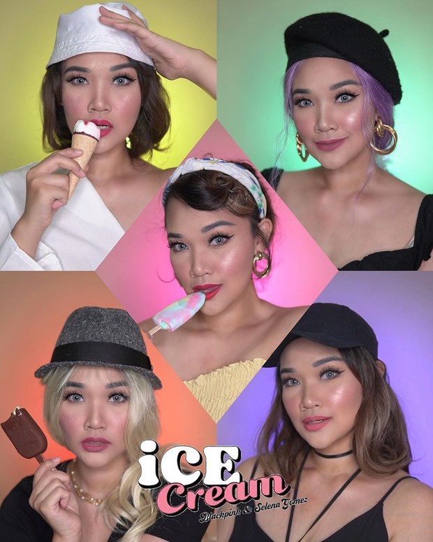 Finishing makeup yang dihasilkan terlihat semi bold dengan fokus utama bagian pipi yang berefek shimmery