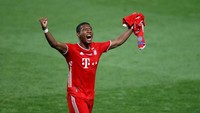 David Alaba di ambang pintu keluar Bayern Munich setelah menolak tawaran perpanjangan kontrak baru. Musim depan, pemain berusia 28 tahun ini bisa bebas pergi kemanapun dengan status bebas transfer (Getty Images/Pool)