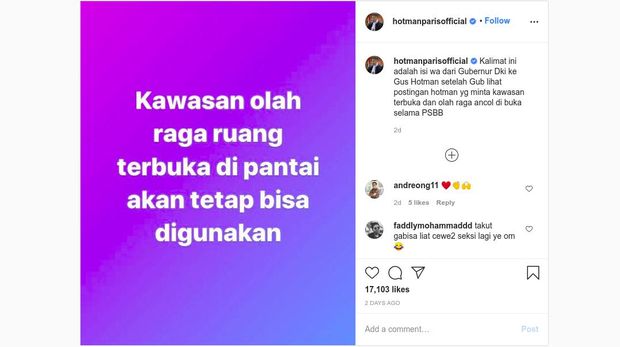 Anies Baswedan WA Langsung Hotman Paris Gara- gara Penutupan Ancol