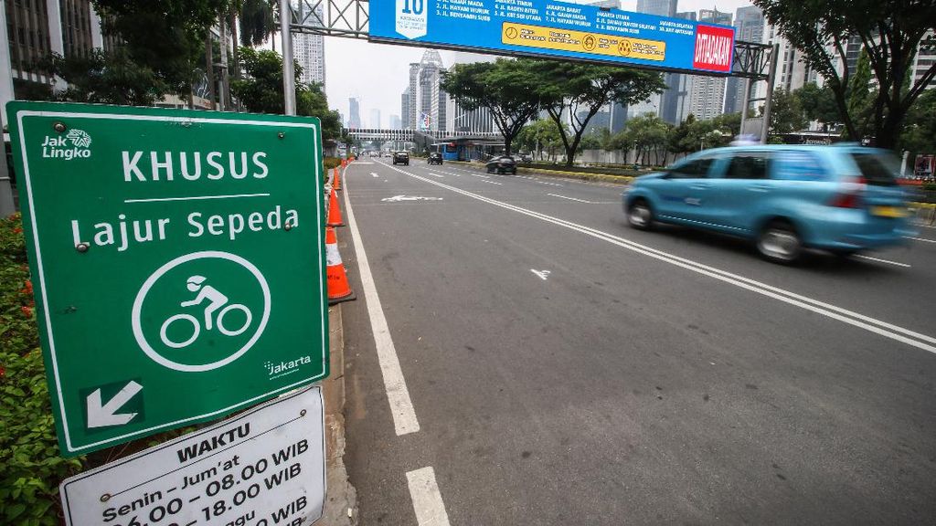 10 Titik Jalur Sepeda Jakarta Ditiadakan