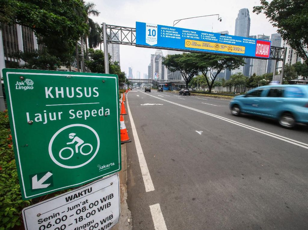 10 Titik Jalur Sepeda Jakarta Ditiadakan