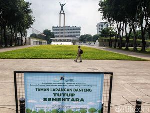 Lapangan Banteng Kembali Ditutup
