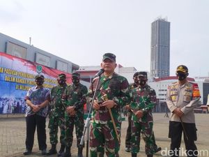 Pimpin Apel Penegakan PSBB DKI, Pangdam Jaya Minta Anggota Tak Arogan Pimpin Apel Penegakan PSBB DKI, Pangdam Jaya Minta Anggota Tak Arogan