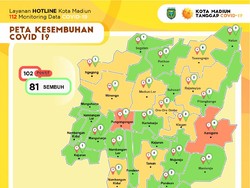 Kota Madiun Masih Jadi Zona Oranye COVID-19 dengan 3 Kasus Positif Baru