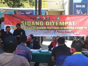 Warga di Ngawi yang Tak Pakai Masker Didenda Rp 10 Ribu