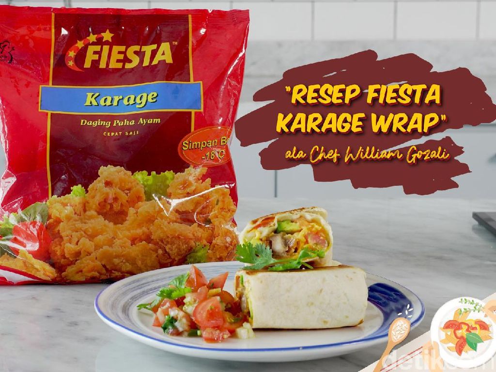 Resep Fiesta Karage Wrap ala Restoran