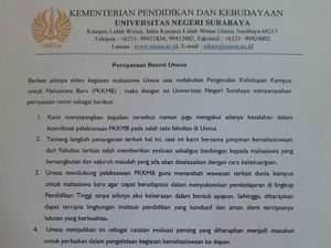 Penjelasan Unesa Soal Viral Video Ospek Senior Bentak-bentak Mahasiswa Baru
