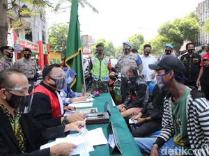 Dalam Satu Jam, Ada 33 Pengendara di Jombang Terjaring Operasi Yustisi