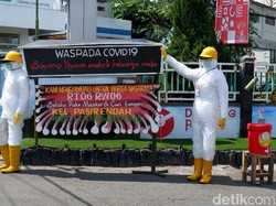 Cara Unik Warga Bandung Sosialisasikan Protokol Kesehatan COVID-19