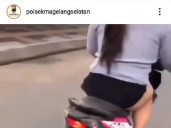 Heboh Mbak Ida Pamer Celana Dalam Sambil Motoran