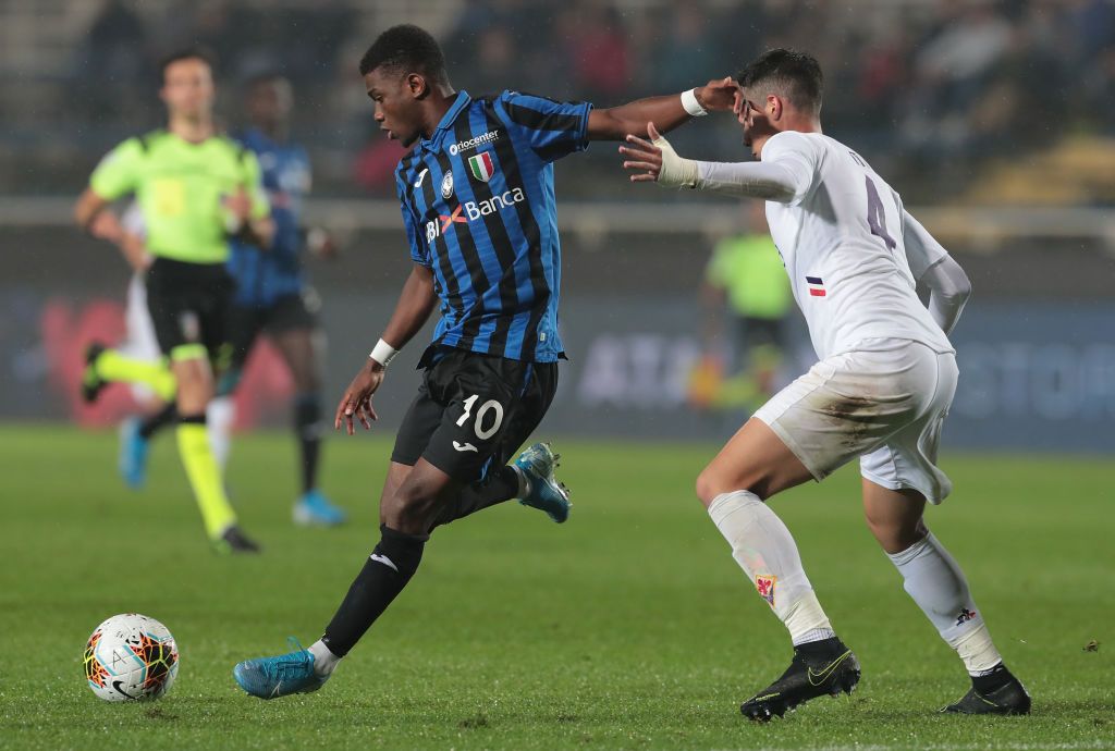 BERGAMO, ITALY - OCTOBER 27:  Amad Traore of Atalanta BC celebrates his goal during the Serie A match between Atalanta BC and Udinese Calcio at Gewiss Stadium on October 27, 2019 in Bergamo, Italy.  (Photo by Emilio Andreoli/Getty Images)