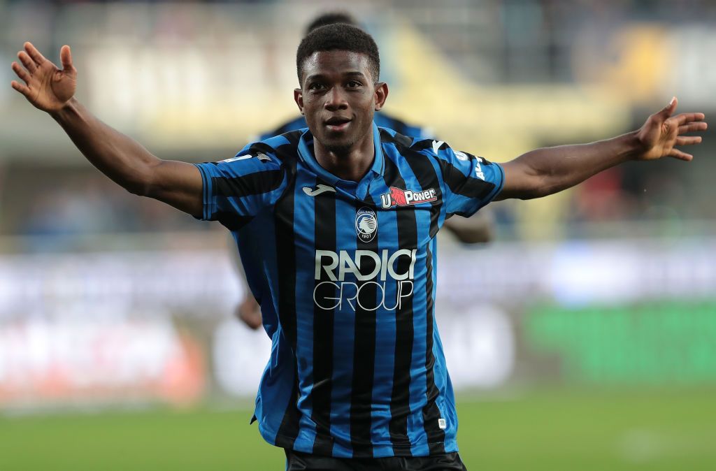 BERGAMO, ITALY - OCTOBER 27:  Amad Traore of Atalanta BC celebrates his goal during the Serie A match between Atalanta BC and Udinese Calcio at Gewiss Stadium on October 27, 2019 in Bergamo, Italy.  (Photo by Emilio Andreoli/Getty Images)