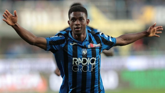 BERGAMO, ITALY - OCTOBER 27:  Amad Traore of Atalanta BC celebrates his goal during the Serie A match between Atalanta BC and Udinese Calcio at Gewiss Stadium on October 27, 2019 in Bergamo, Italy.  (Photo by Emilio Andreoli/Getty Images)