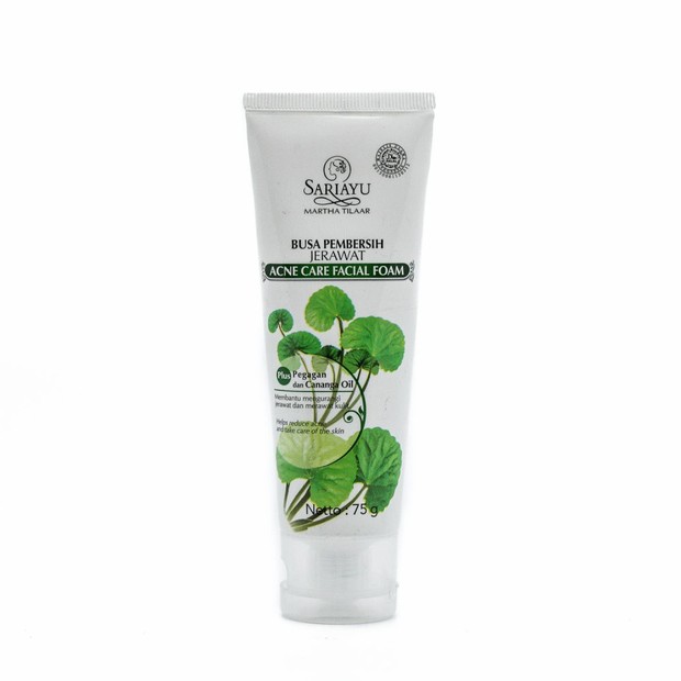 Produk pencuci wajah untuk kulit berjerawat dan kering.