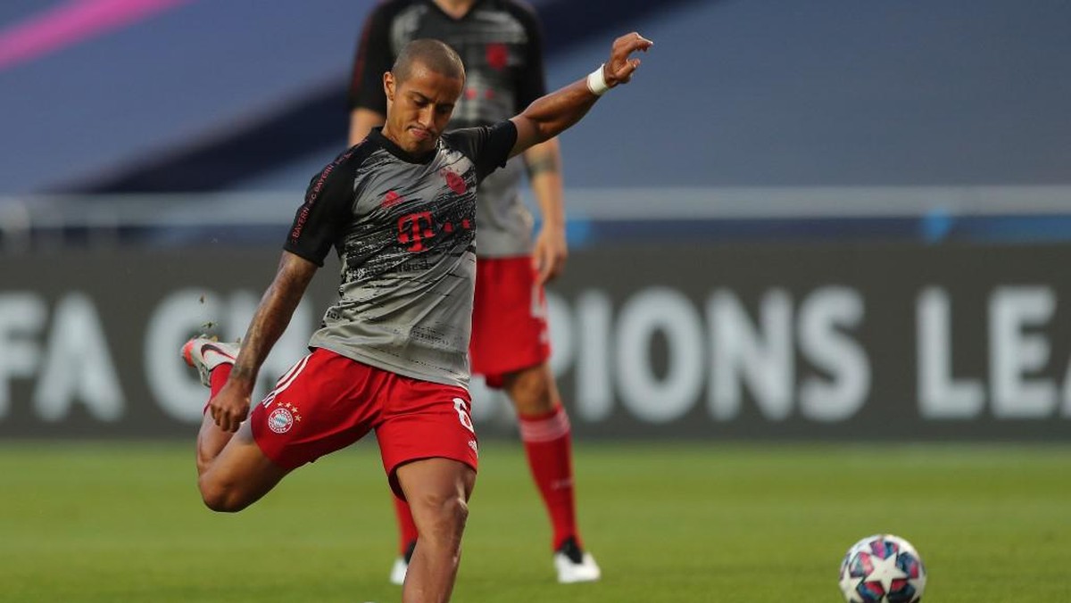 Bayern Munich memberi selamat atas keberhasilan Liverpool mendapatkan Thiago (AFP/MIGUEL A. LOPES)