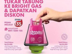 Ibu-ibu, Tukar Tabung 3 Kg Bisa Dapat Diskon Bright Gas