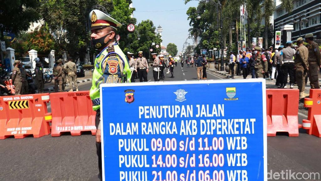Cegah Corona, 5 Jalan di Kota Bandung Dibuka Tutup