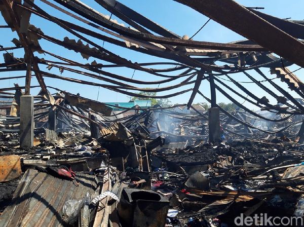 Penampakan Pasar Cepogo Boyolali yang Ludes Terbakar