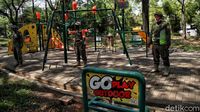 PSBB, Taman Jogging Kelapa Gading Dijaga Ketat