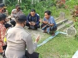 Tak Pakai Masker, Warga di Cilegon Dihukum Berdoa dan Bersihkan Makam