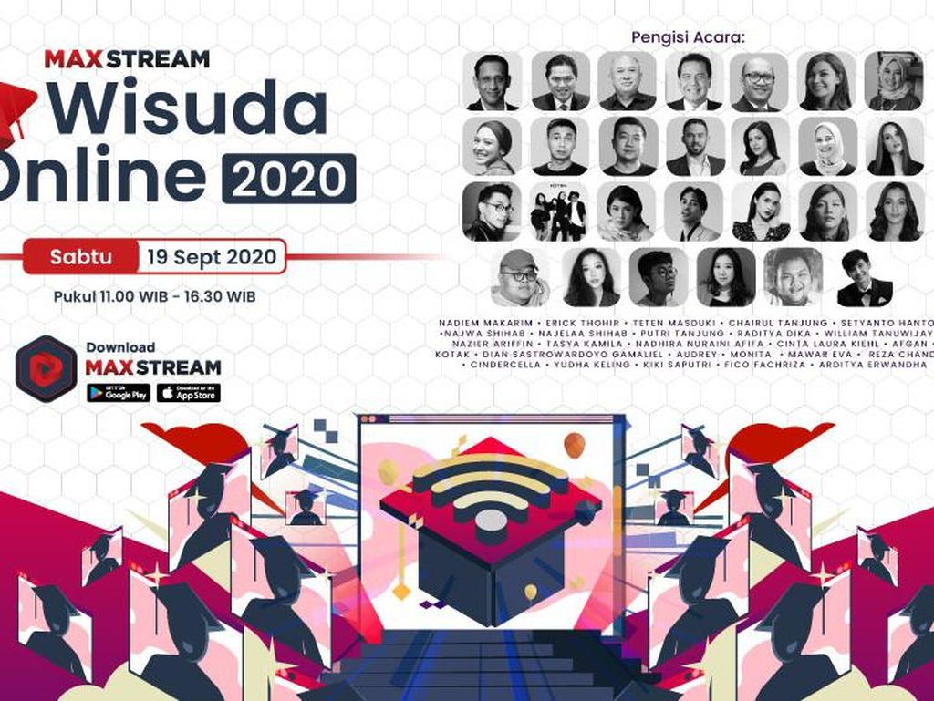Yuk Hadiri Wisuda Akbar Online Siang Ini Bareng Menteri hingga Artis Yuk Hadiri Wisuda Akbar Online Siang Ini Bareng Menteri hingga Artis