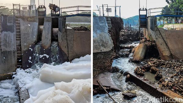 Kondisi Terkini Pintu Air Situ Parigi yang Jebol Karena Hujan