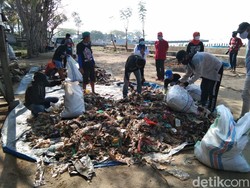 3 Ton Sampah Kiriman Ditemukan di Pantai Polman Sulbar