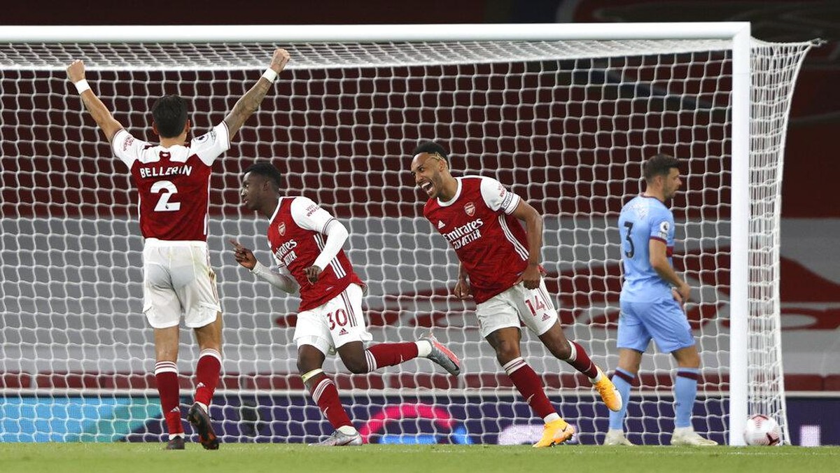 Arsenal menang susah payah 2-1 atas West Ham United (AP/Ian Walton)