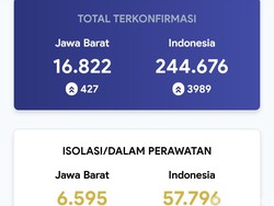 Hari Ini Kasus Positif dan Pasien Sembuh COVID-19 di Jabar Tembus 400