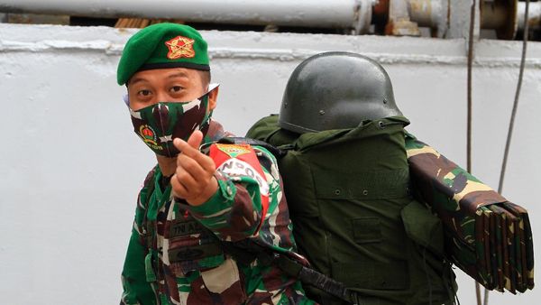 450 Prajurit Satgas Pamtas RI-Malaysia Dipulangkan