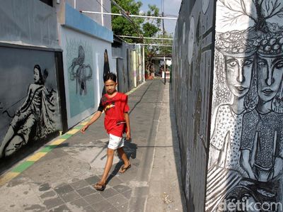 Meriah Mural di Kampung Taman Yogyakarta