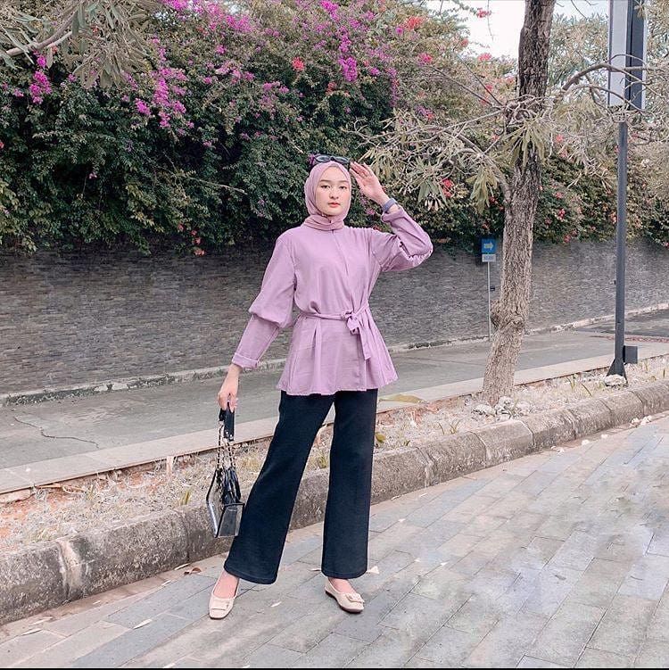 Cocok lilac warna jilbab untuk yang baju 13 Warna