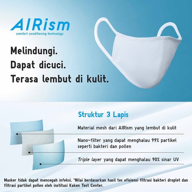 AIRism Mask Uniqlo/Dok Uniqlo AIRism Mask Uniqlo/Dok Uniqlo