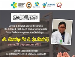 Dokter Ahli Radiologi di RS Orthopedi Solo Wafat Positif Corona