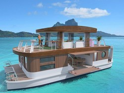 Bukan Kapal Pesiar, Ini Vila Terapung Mewah di Bora-bora