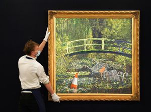 Tok! Pecahkan Rekor, Lukisan Parodi Banksy Laku Rp 111 M dalam 9 Menit