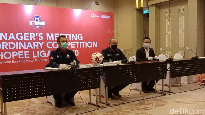 PT Liga Indonesia Baru menggelar manager meeting Shopee Liga 1 2020.