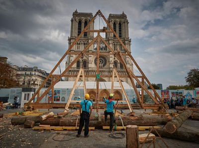 Potret Rekonstruksi Katedral Notre-Dame Pasca Kebakaran