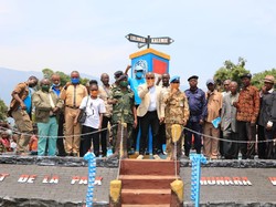 Satgas TNI Resmikan Monument of Peace di Kongo