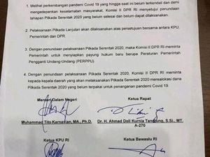 Beredar Surat Penundaan Pilkada 2020, Komisi II: Masih Tetap 9 Desember Beredar Surat Penundaan Pilkada 2020, Komisi II: Masih Tetap 9 Desember