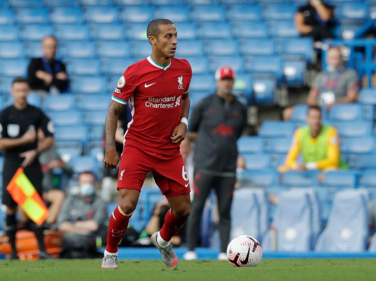 Thiago sudah tampil bersama Liverpool. Foto: Getty Images/Pool