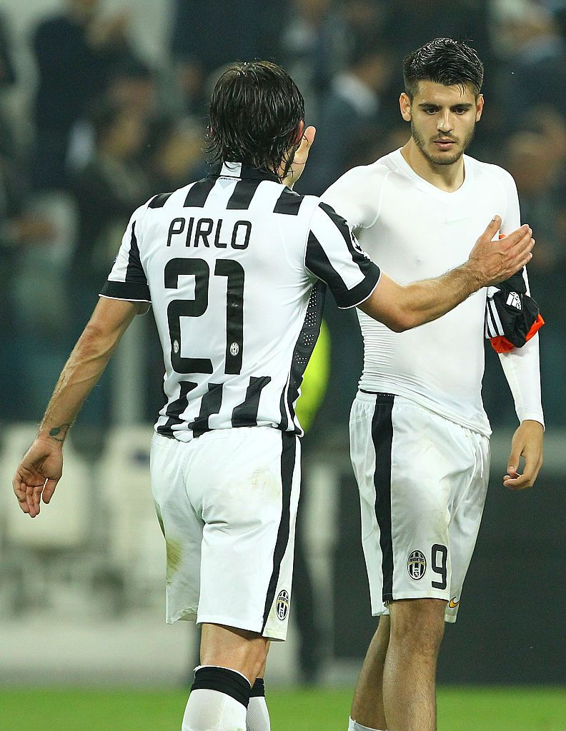 FLORENCE, ITALY - APRIL 24: Álvaro Morata of Juventus FC celebrates after scoring a goal during the Serie A match between ACF Fiorentina and Juventus FC at Stadio Artemio Franchi on April 24, 2016 in Florence, Italy.  (Photo by Gabriele Maltinti / Getty Images)