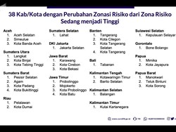 38 Kab/Kota Alami Perubahan Risiko Sedang ke Risiko Tinggi Corona