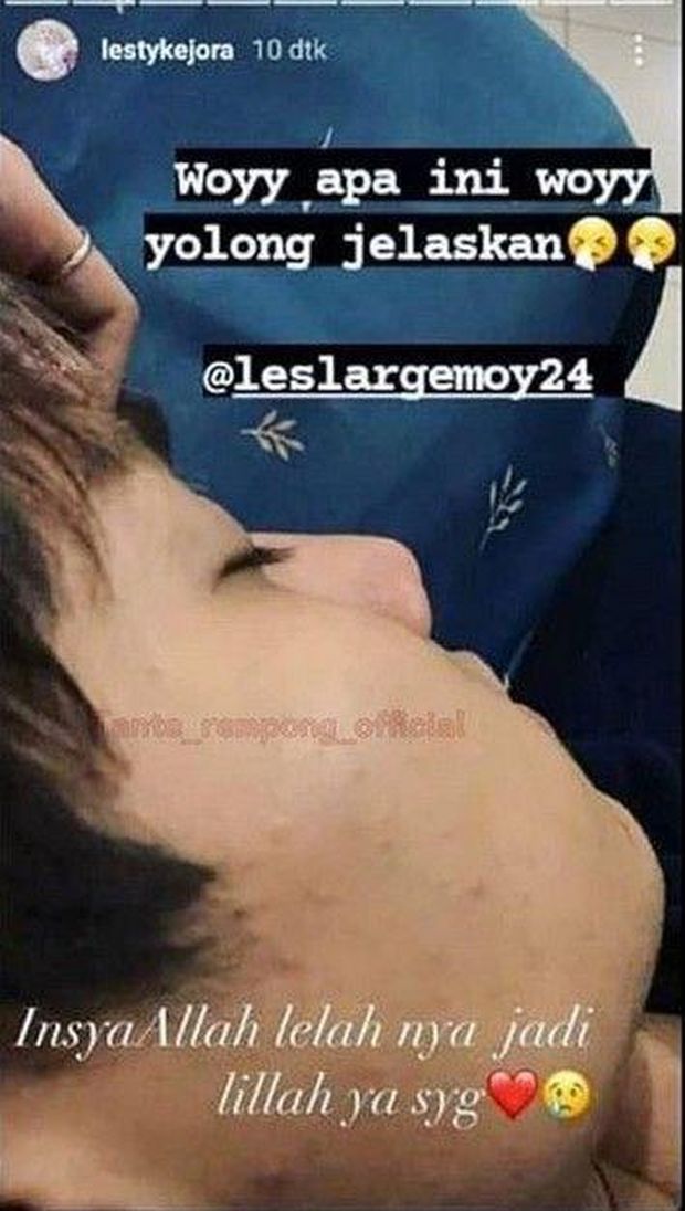 Lesti Langsung Hapus Unggahan Rizky Billar di Pangkuannya, Kenapa?