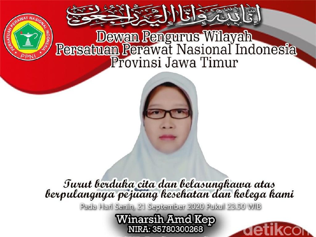 RSU Soetomo Kembali Berduka, Seorang Perawat Meninggal Terpapar COVID-19 RSU Soetomo Kembali Berduka, Seorang Perawat Meninggal Terpapar COVID-19