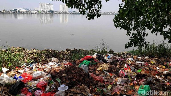 Potret Waduk Pluit yang Kumuh dan Tak Terawat