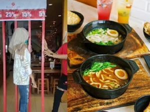 Resto Ramen Ini Beri Diskon Jika Kamu Berhasil Lewati Papan Sempit